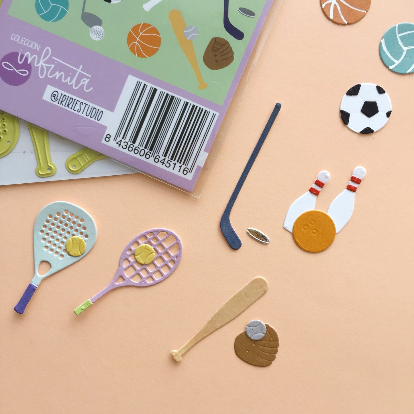 TROQUEL COMPLEMENTOS DEPORTES - BBC Y EVENTOS - COL. INFINITA - SCRAPBOOKING