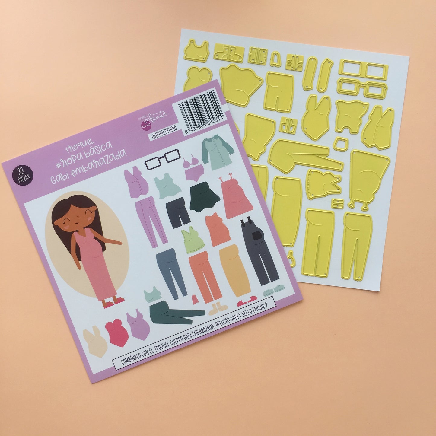 TROQUEL ROPA BÁSICA GABI EMBARAZADA - COL. INFINITA - SCRAPBOOKING