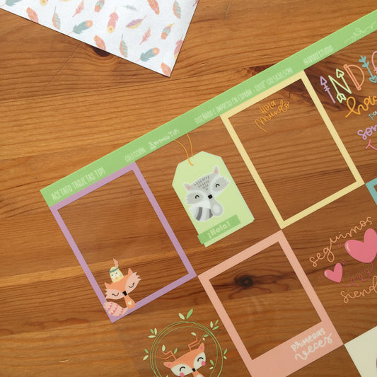 ACETATO TARJETAS TIPI - PEQUEÑO TIPI - SCRAPBOOKING