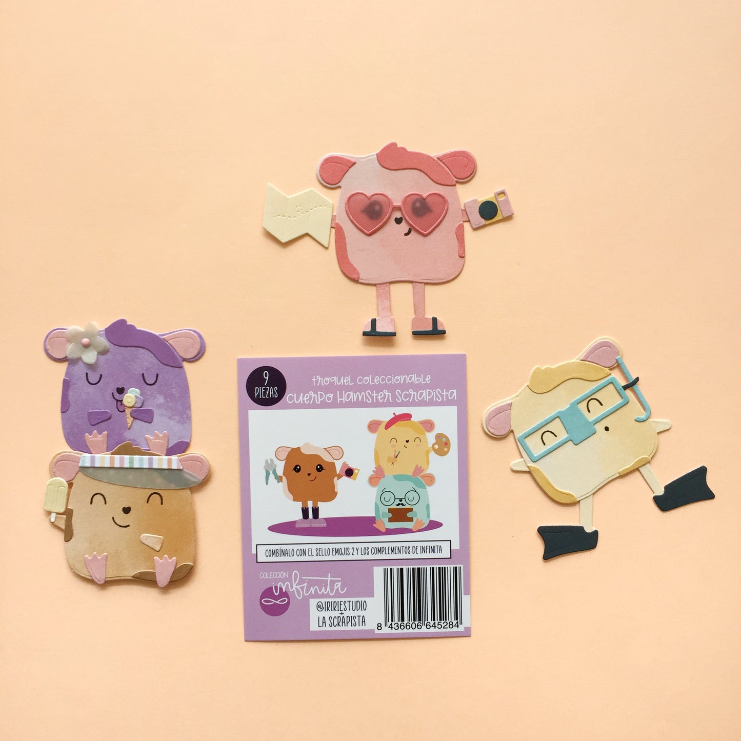 TROQUEL COLECCIONABLE HAMSTER SCRAPISTA - COL. INFINITA - SCRAPBOOKING