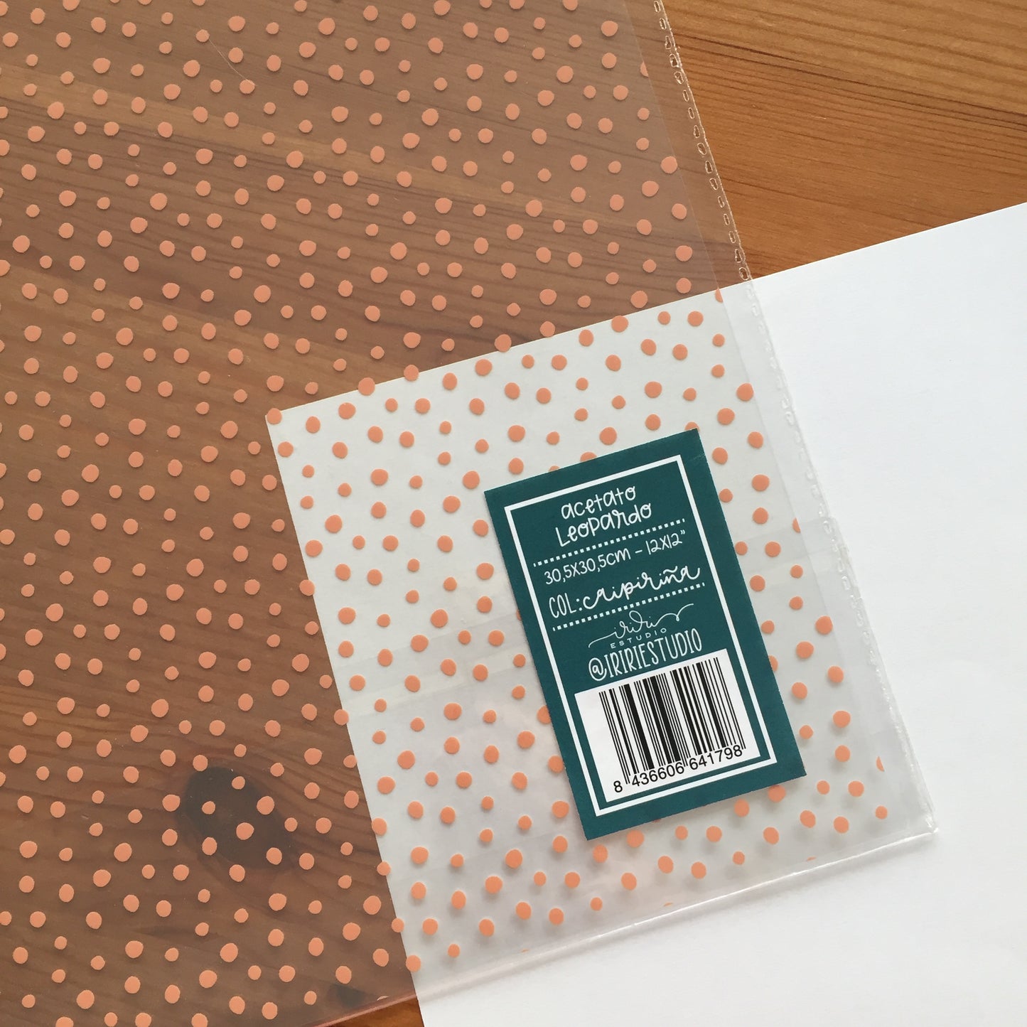 ACETATO LEOPARDO - CAIPIRIÑA - SCRAPBOOKING