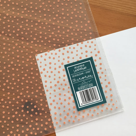 ACETATO LEOPARDO - CAIPIRIÑA - SCRAPBOOKING