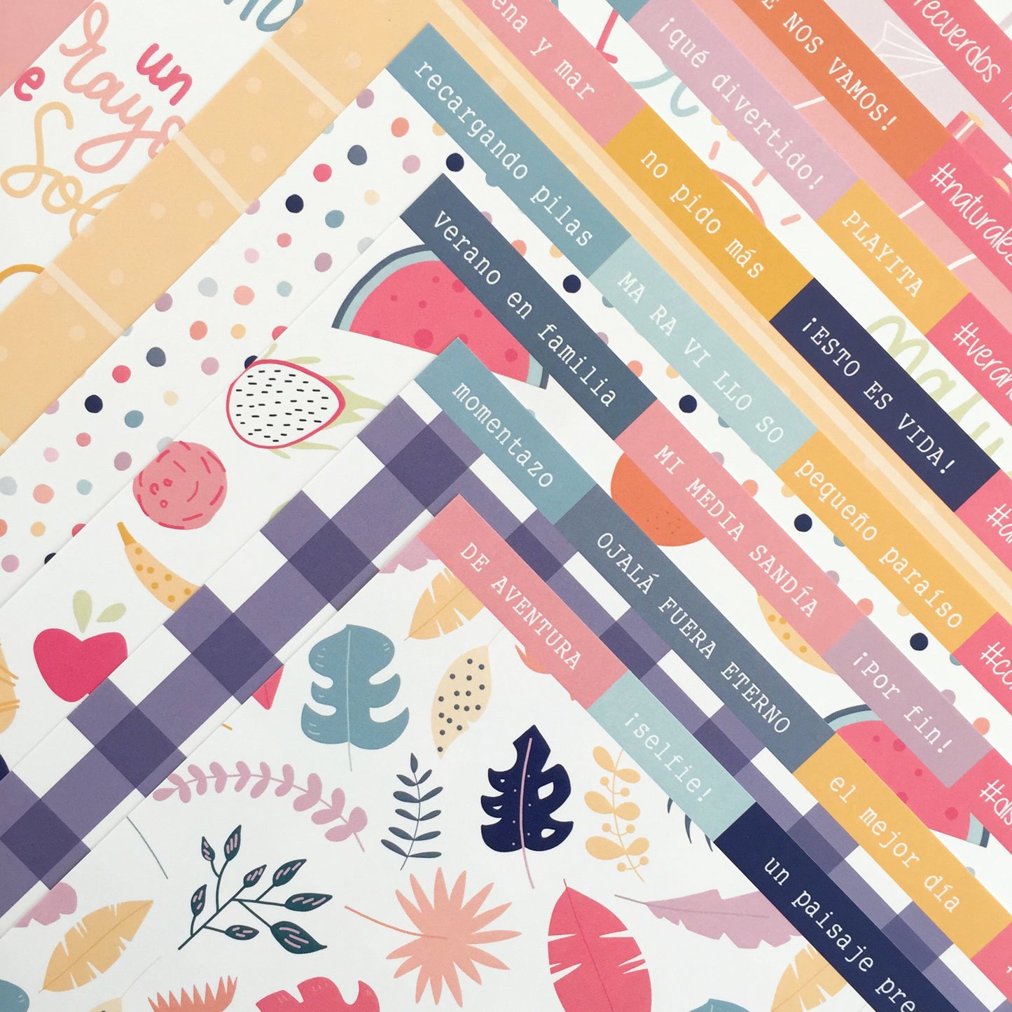 KIT 20 PAPELES MOGÁN 12X12" - COLEC. FÉNIX - REPO BAJO PEDIDO - SCRAPBOOKING