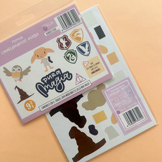 PACK COMPLEMENTOS MAGIA (troquel + troquelable) - INFINITA - SCARPBOOKING