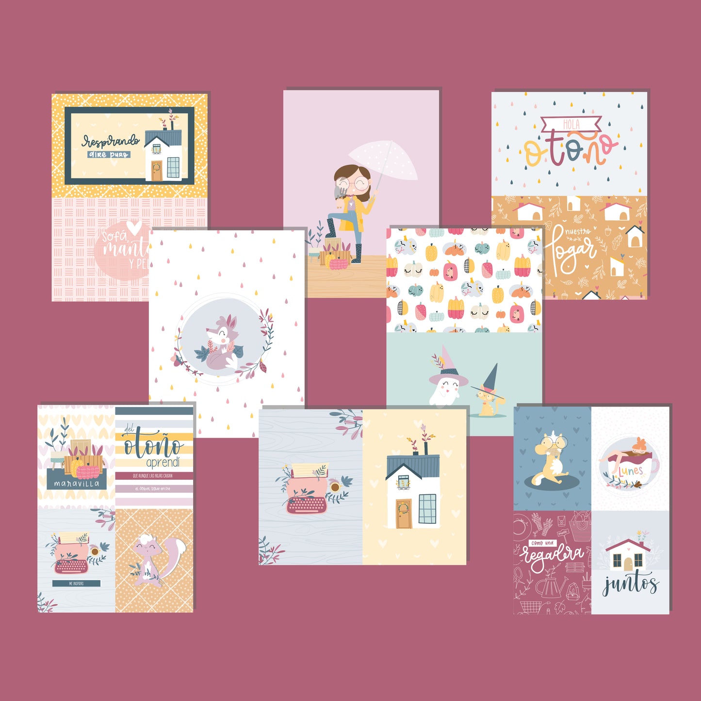 PACK TARJETAS TAMADABA - REPO BAJO PEDIDO - SCRAPBOOKING
