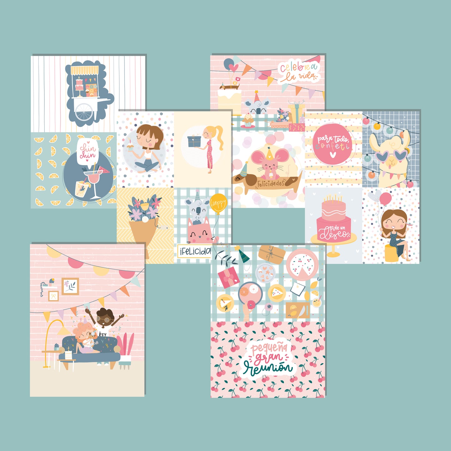PACK TARJETAS TENDERETE - REPO BAJO PEDIDO - SCRAPBOOKING