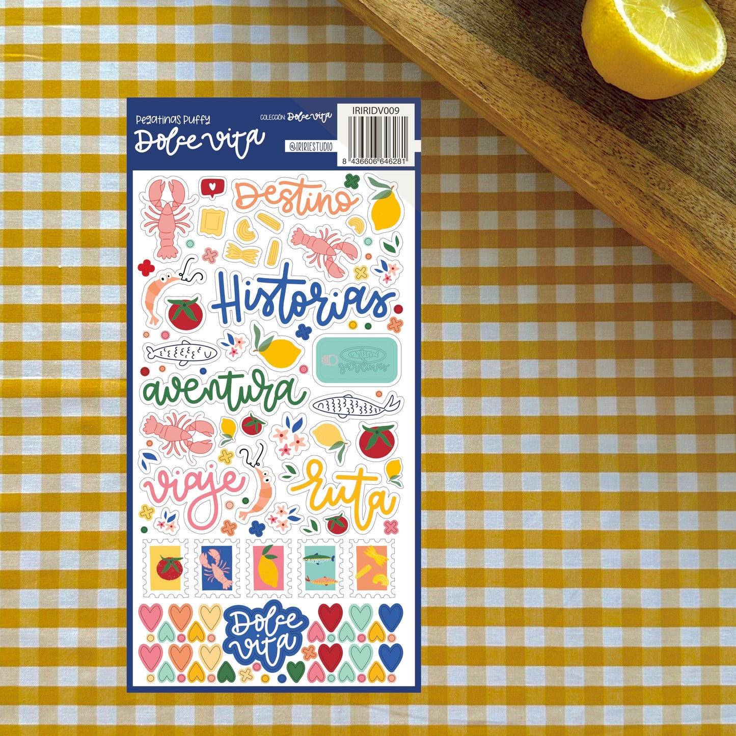 PEGATINAS PUFFY DOLCE VITA - SCRAPBOOKING