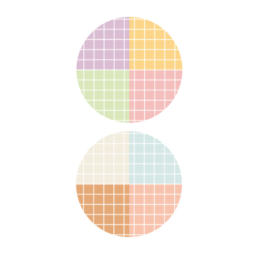 KIT 2 VELLUMS MINI CUADROS 6X8"- COLEC. INFINITA - SCRAPBOOKING