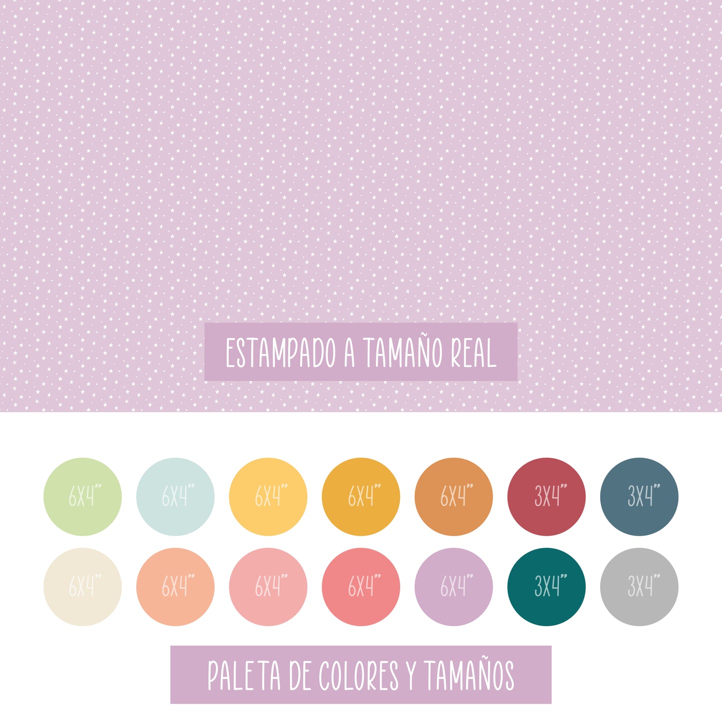 MINI ESTAMPADOS ESTRELLAS - COLEC. INFINITA - SCRAPBOOKING