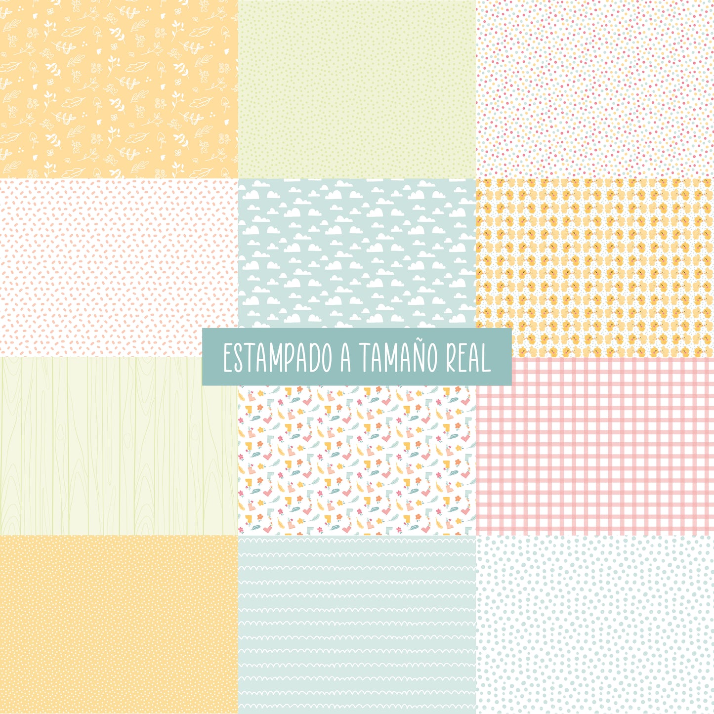 MINI ESTAMPADOS COLORÍN COLORADO - COLEC. INFINITA - SCRAPBOOKING