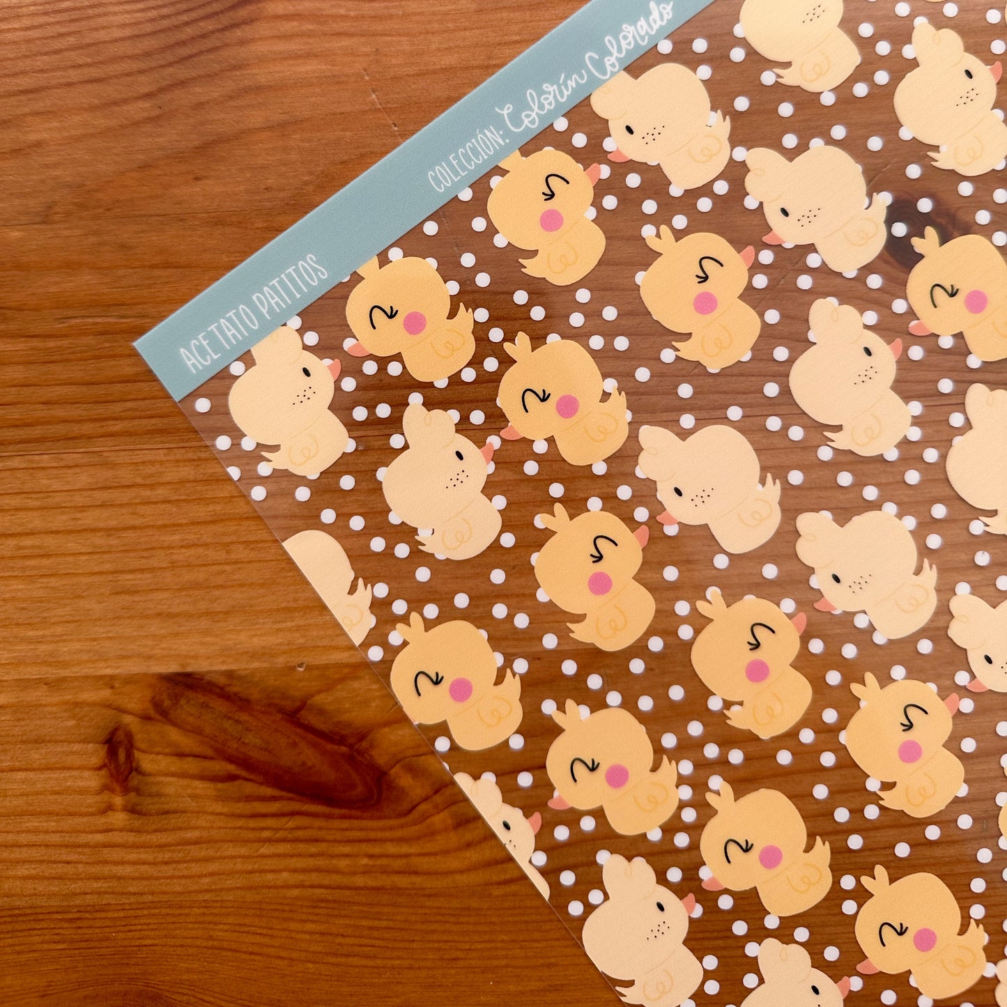 ACETATO PATITOS - COLORÍN COLORADO - SCRAPBOOKING