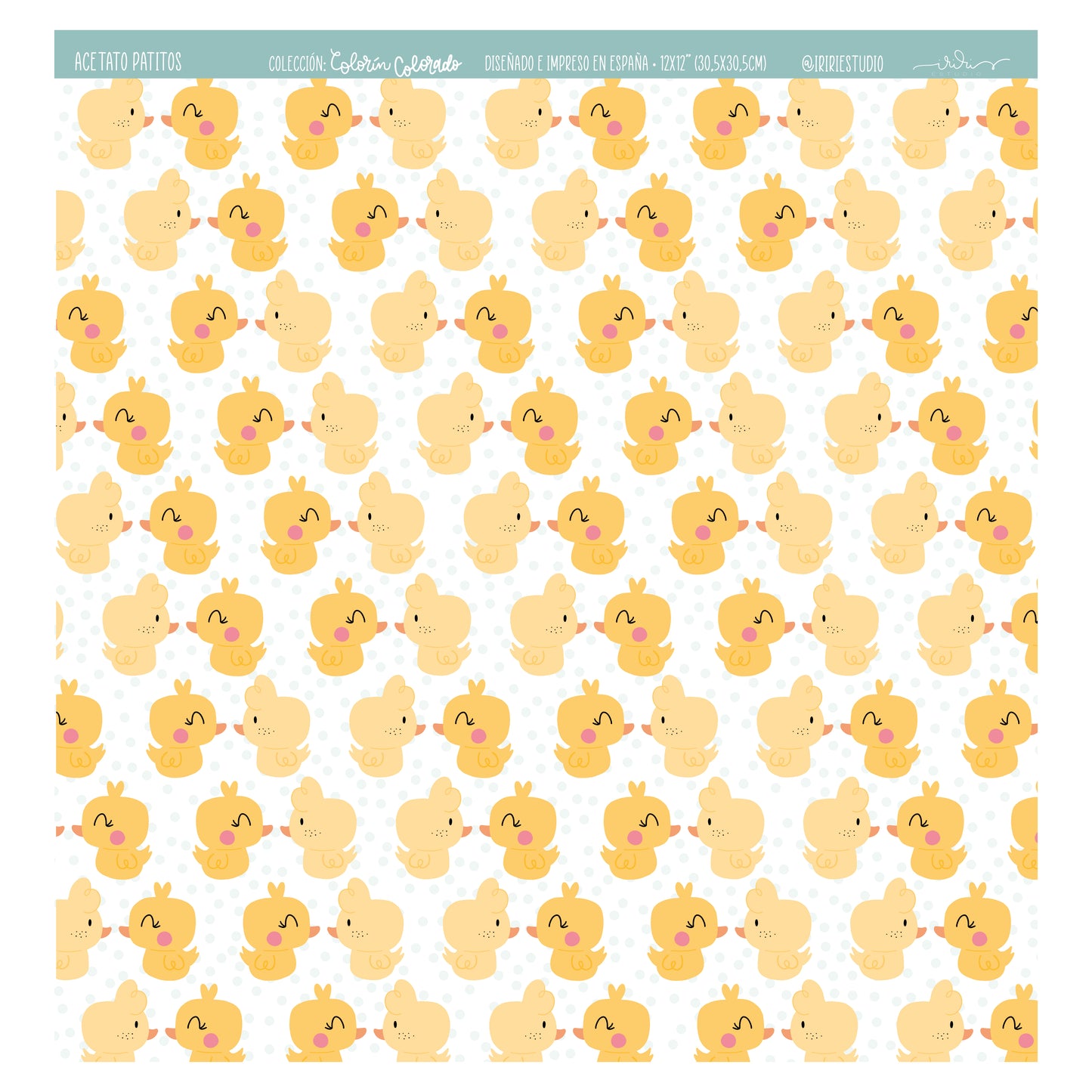 ACETATO PATITOS - COLORÍN COLORADO - SCRAPBOOKING