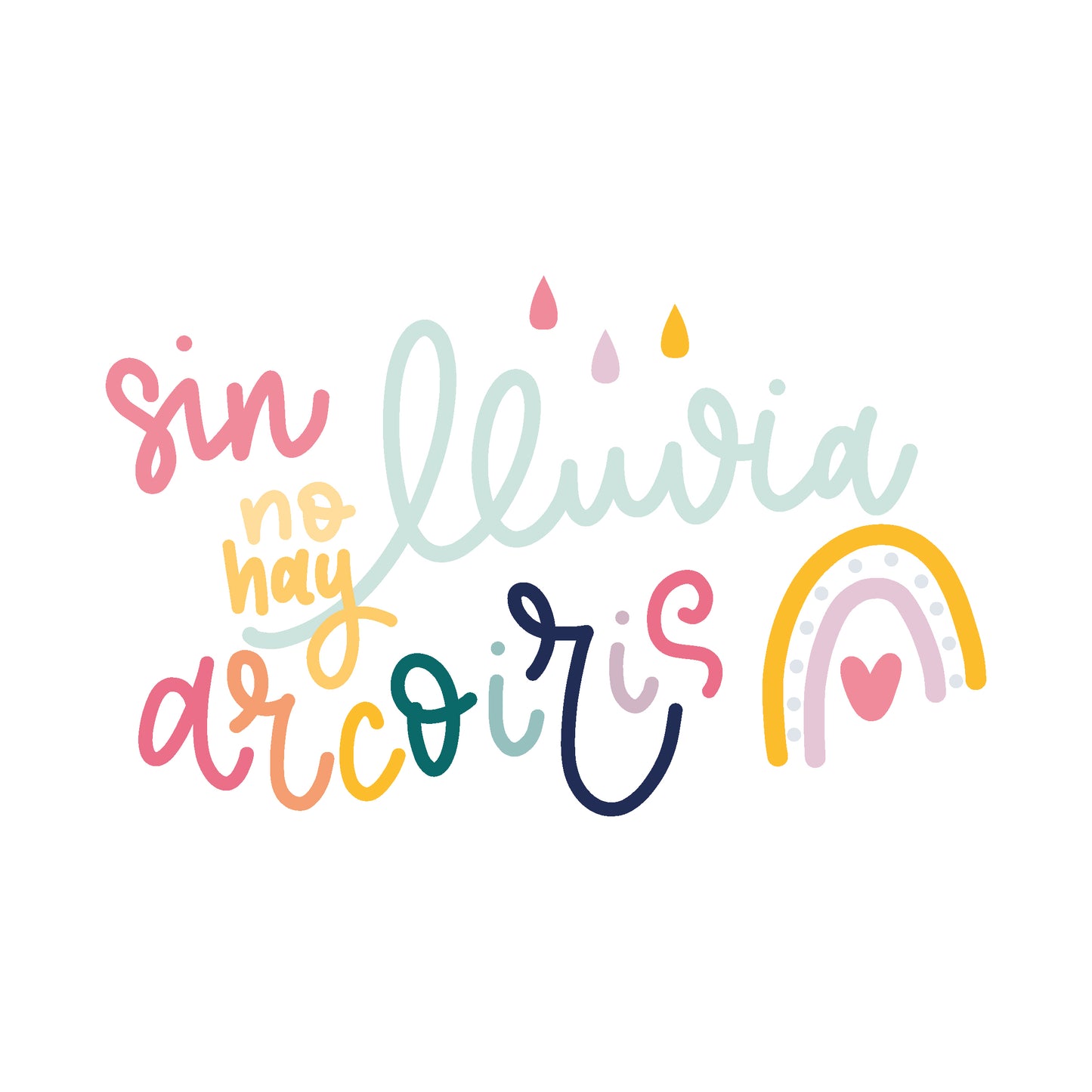 PEGATINA ARCOIRIS DTF - IMPERDIBLES - REPO BAJO PEDIDO - SCRAPBOOKING