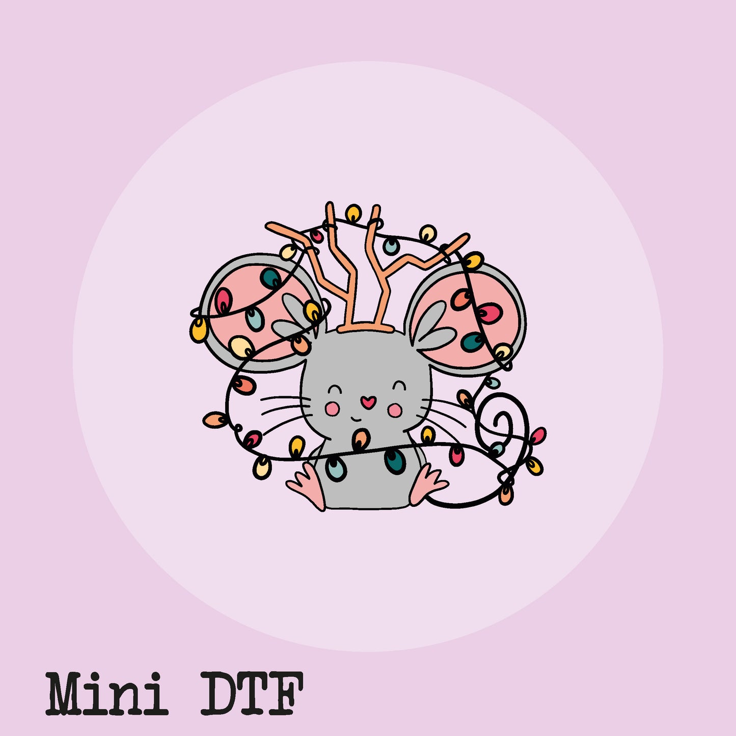 MINI PEGATINA TURRÓN RUDOLF DTF - IMPERDIBLES - SCRAPBOOKING