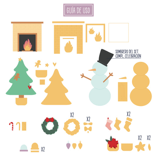 TROQUEL ESCENA NAVIDAD - COL. INFINITA - SCRAPBOOKING