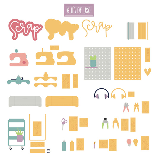 TROQUEL ESCENA SCRAPROOM - COL. INFINITA - SCRAPBOOKING