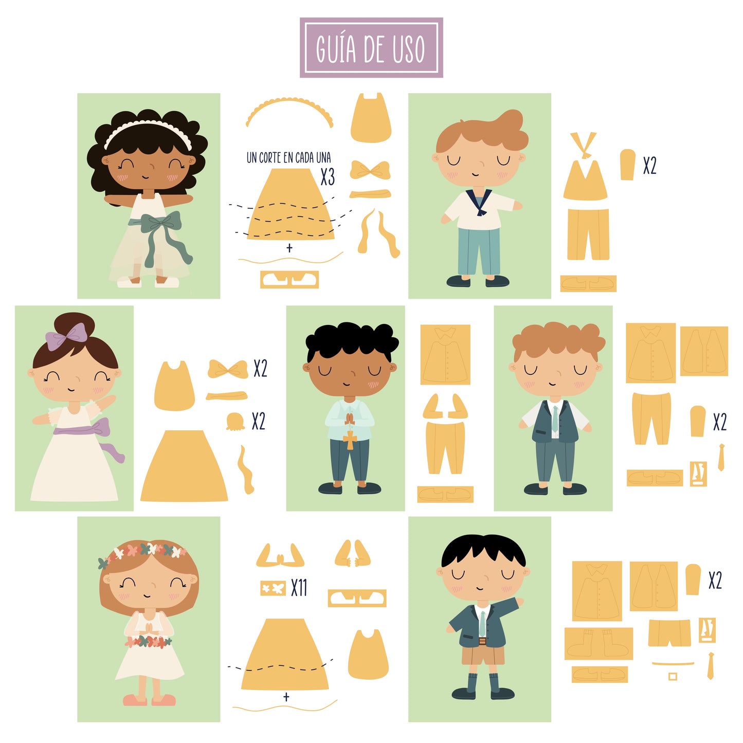 TROQUEL ROPA NOA COMUNIÓN/EVENTOS - BBC Y EVENTOS - COL. INFINITA - SCRAPBOOKING