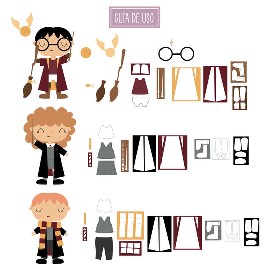PACK ROPA MAGIA NOA (troquel + troquelable) - INFINITA - SCARPBOOKING