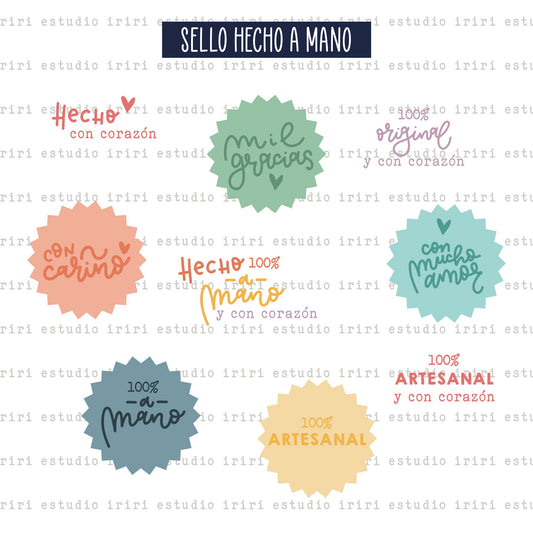 SELLO HECHO A MANO (A7) - IMPERDIBLES - SCRAPBOOKING