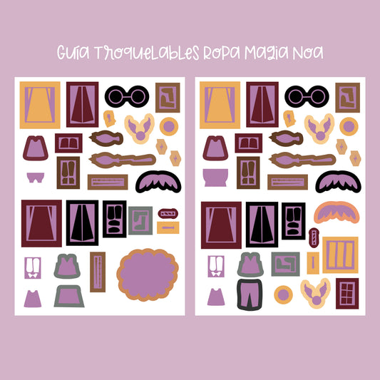 TROQUELABLES ROPA MAGIA NOA - COL. INFINITA - SCRAPBOOKING
