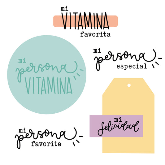 SELLO VITAMINA (A7) - HILO ROJO - IMPERDIBLES - SCRAPBOOKING