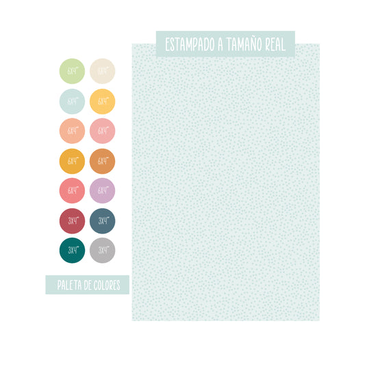 PAPELES MINI ESTAMPADOS TOPITOS - COLEC. INFINITA - SCRAPBOOKING