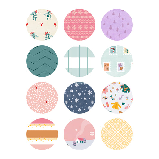 PAPELES MINI ESTAMPADOS YETI - COLEC. INFINITA - SCRAPBOOKING