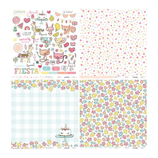 KIT 20 PAPELES 4 ESTACIONES 12X12" - REPO BAJO PEDIDO - SCRAPBOOKING