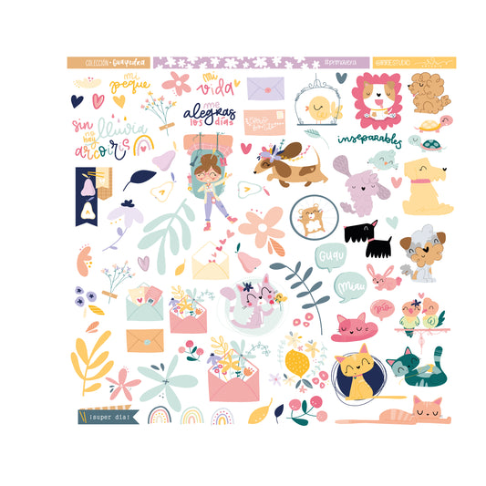 KIT 26 PAPELES GUAYEDRA 12X12" - REPO BAJO PEDIDO - SCRAPBOOKING