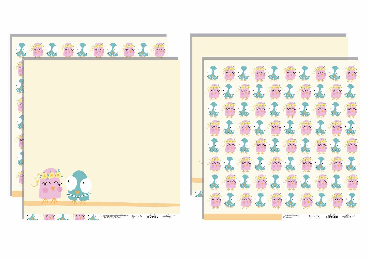 KIT 10 PAPELES COMUNIÓN - SCRAPBOOKING