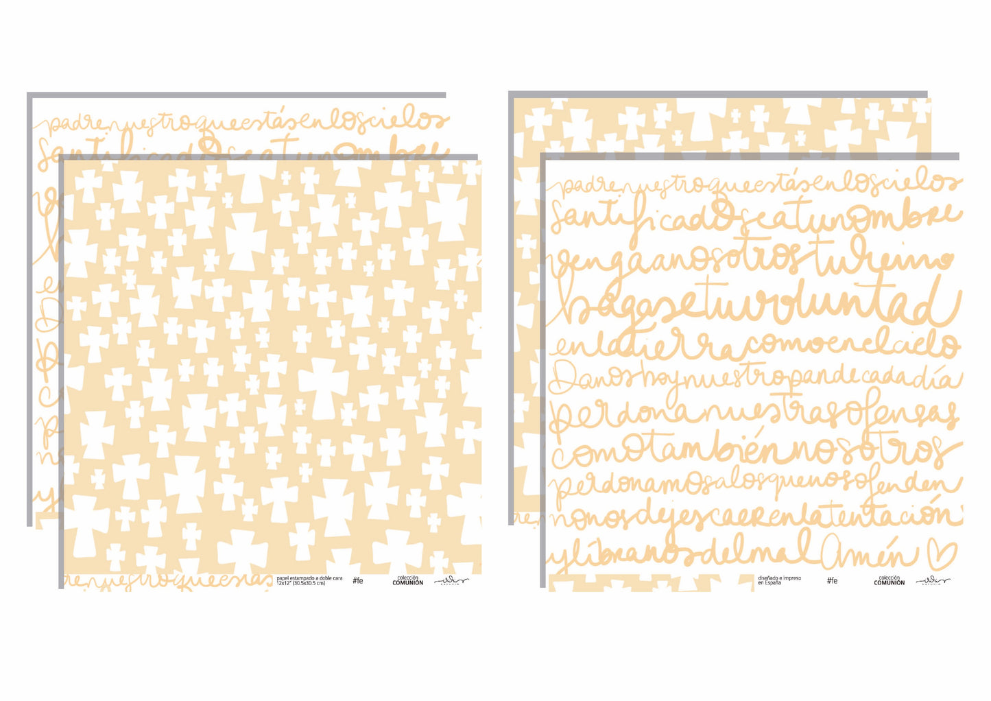 KIT 10 PAPELES COMUNIÓN - SCRAPBOOKING
