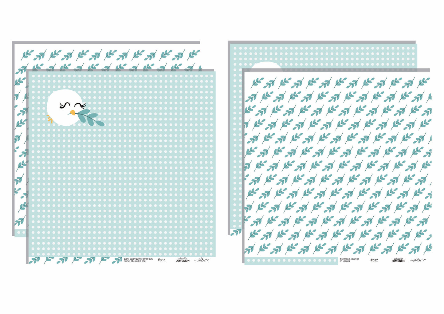 KIT 10 PAPELES COMUNIÓN - SCRAPBOOKING