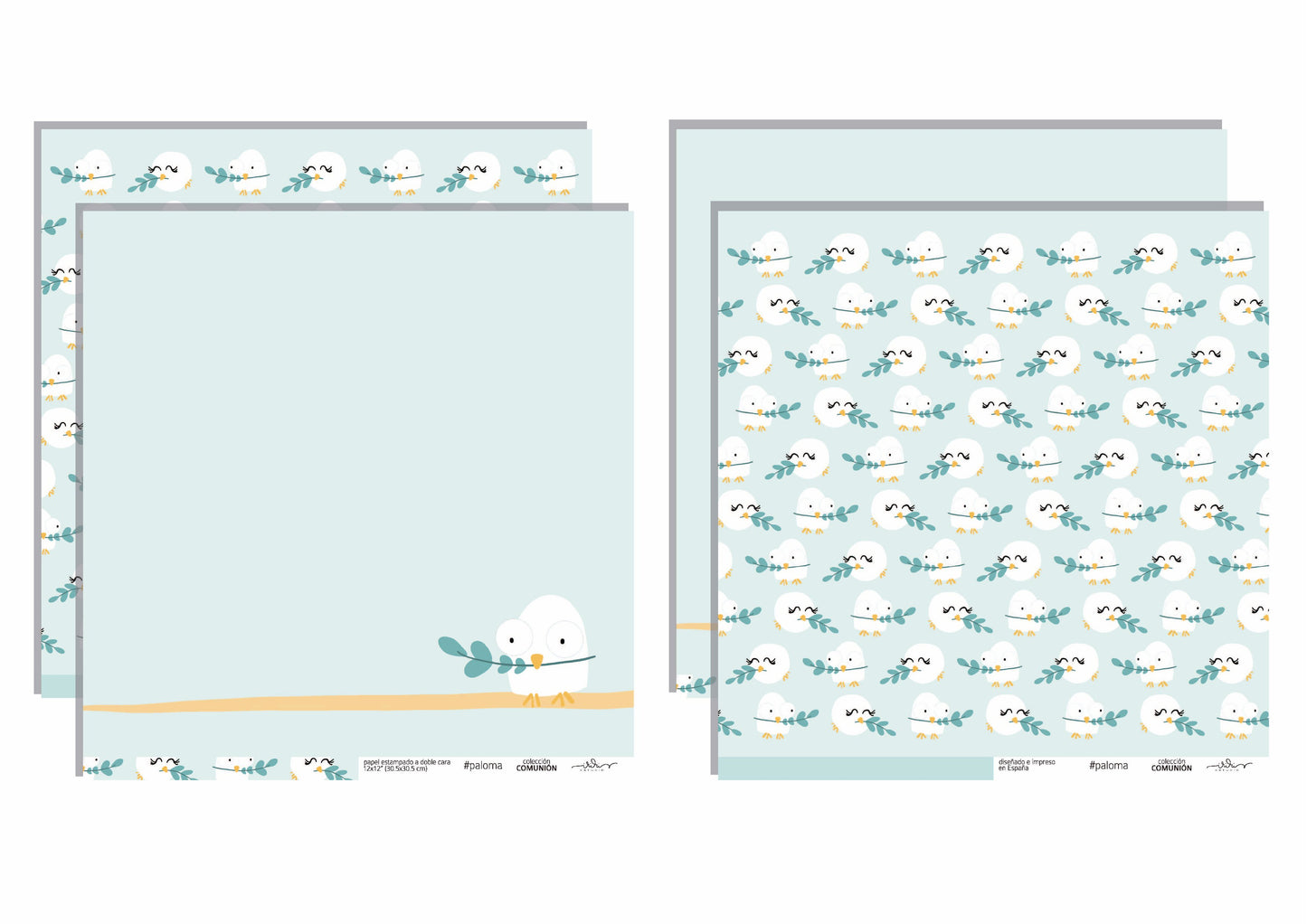 KIT 10 PAPELES COMUNIÓN - SCRAPBOOKING
