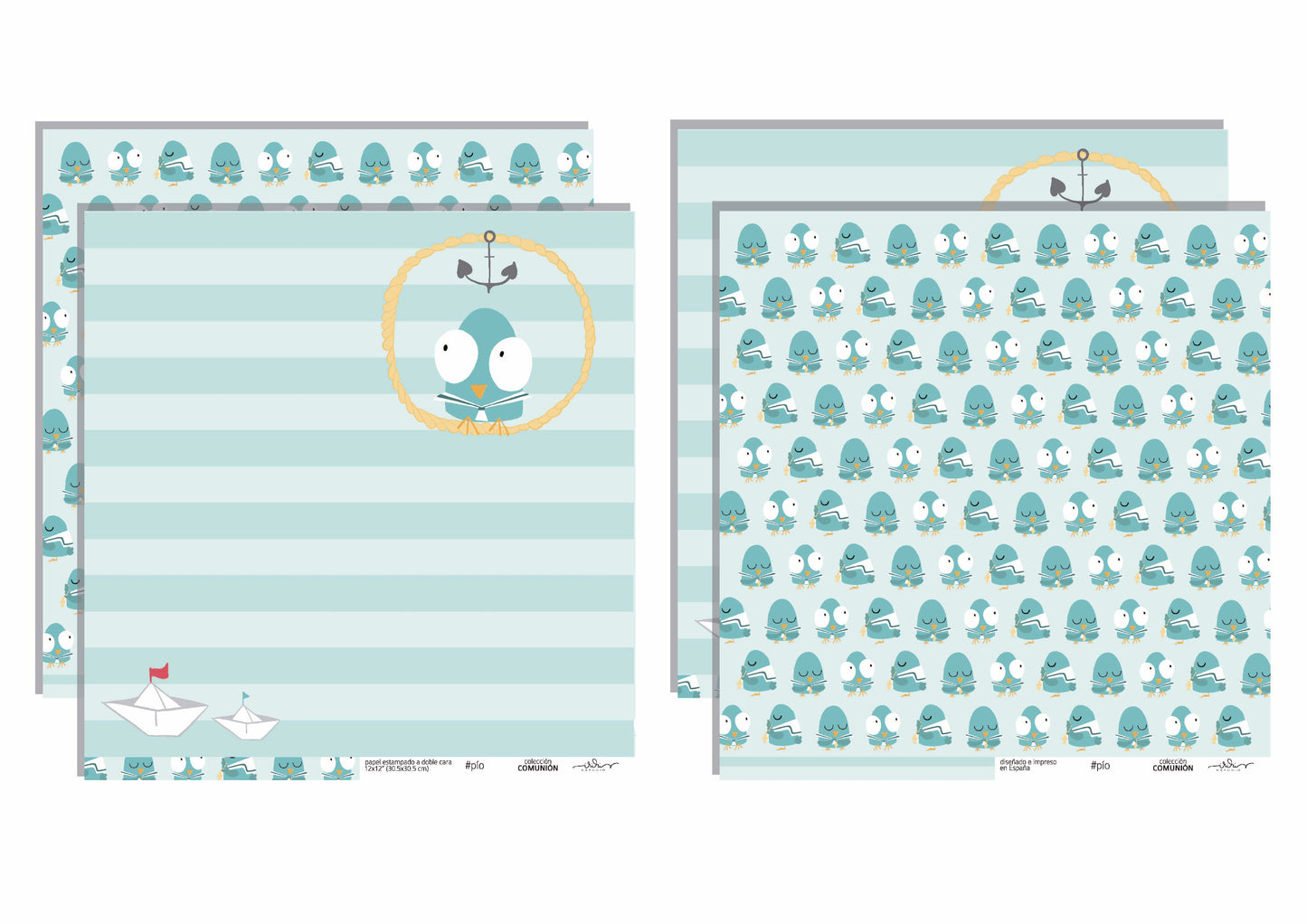 KIT 10 PAPELES COMUNIÓN - SCRAPBOOKING