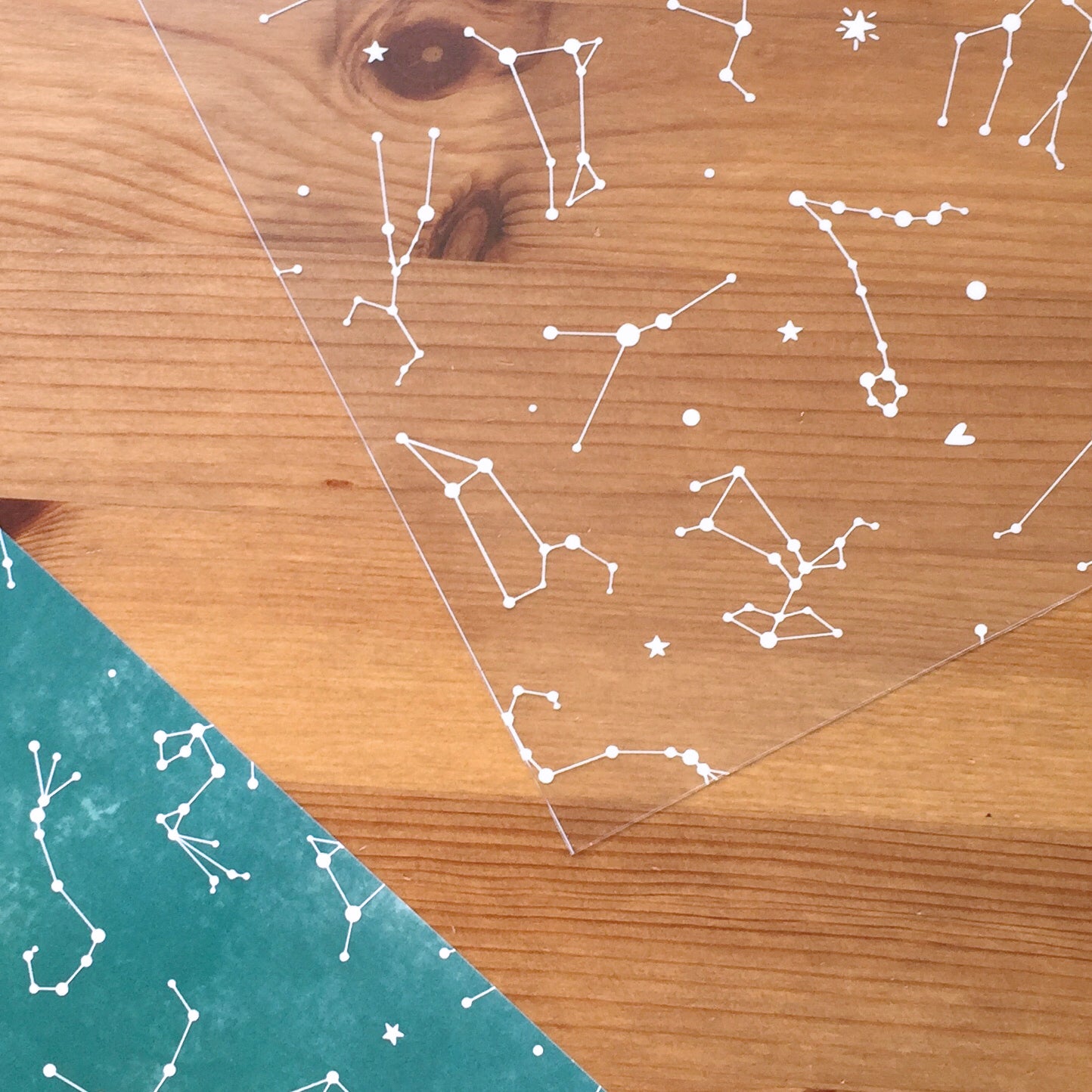 ACETATO CONSTELACIONES - CALMA - SCRAPBOOKING