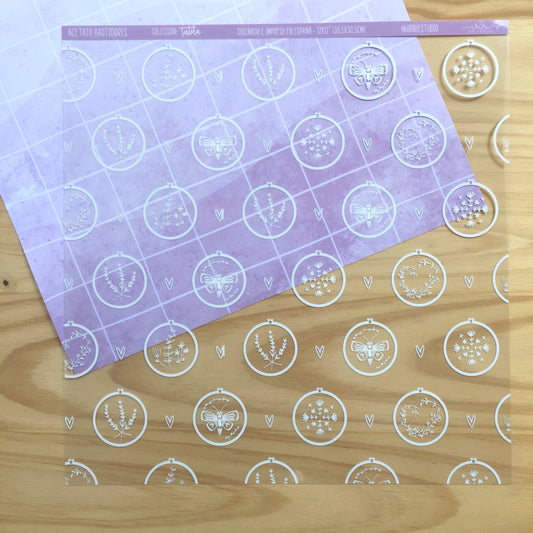 ACETATO BASTIDORES - TATITA - REPO BAJO PEDIDO - SCRAPBOOKING