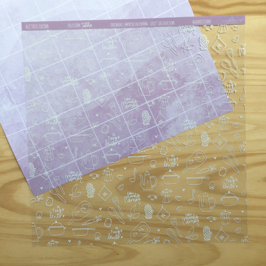 ACETATO COCINA - TATITA - REPO BAJO PEDIDO - SCRAPBOOKING