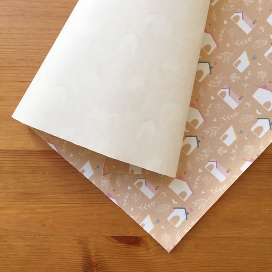 TELA DE ENCUADERNAR EN ROLLO HOGAR - TAMADABA - REPO BAJO PEDIDO - SCRAPBOOKING