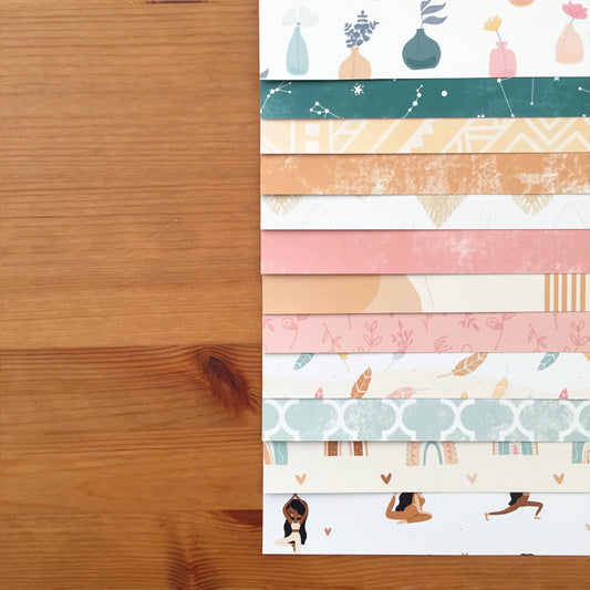 KIT 12 PAPELES CALMA - 12X12" 1 CARA - SCRAPBOOKING