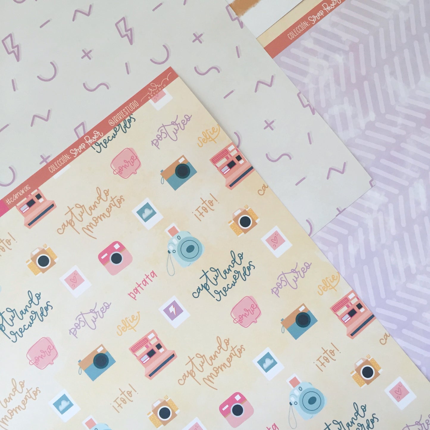 KIT 12 PAPELES SCRAP POWER - 12X12" 1 CARA - SCRAPBOOKING