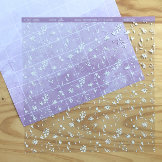 ACETATO LAVANDA - TATITA - REPO BAJO PEDIDO - SCRAPBOOKING