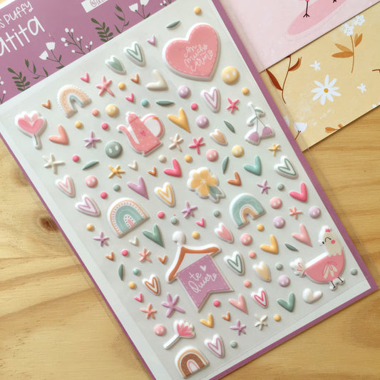 PEGATINAS PUFFY TATITA - SCRAPBOOKING