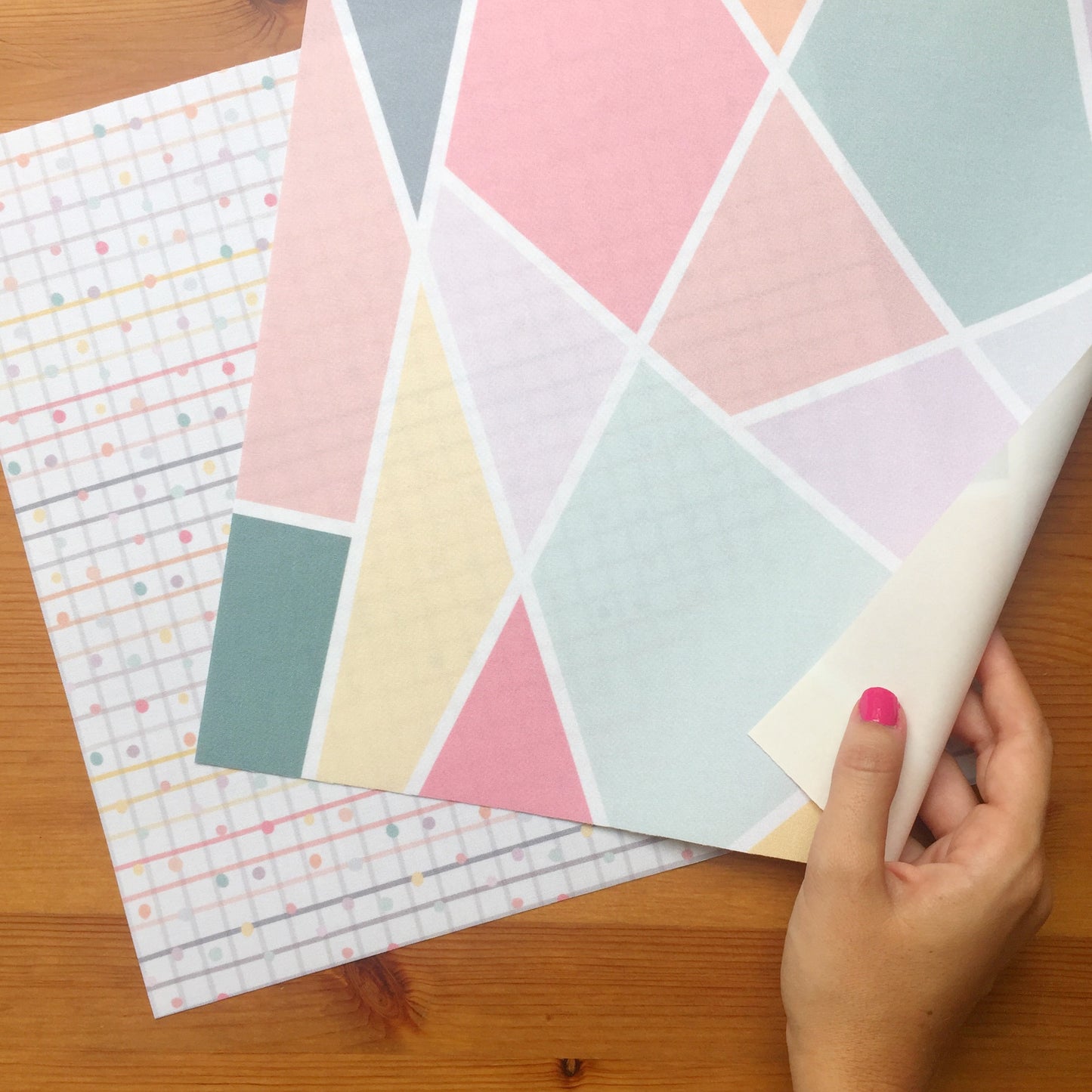 PACK 2 TELAS COLLAGE - TENDERETE - REPO BAJO PEDIDO - SCRAPBOOKING