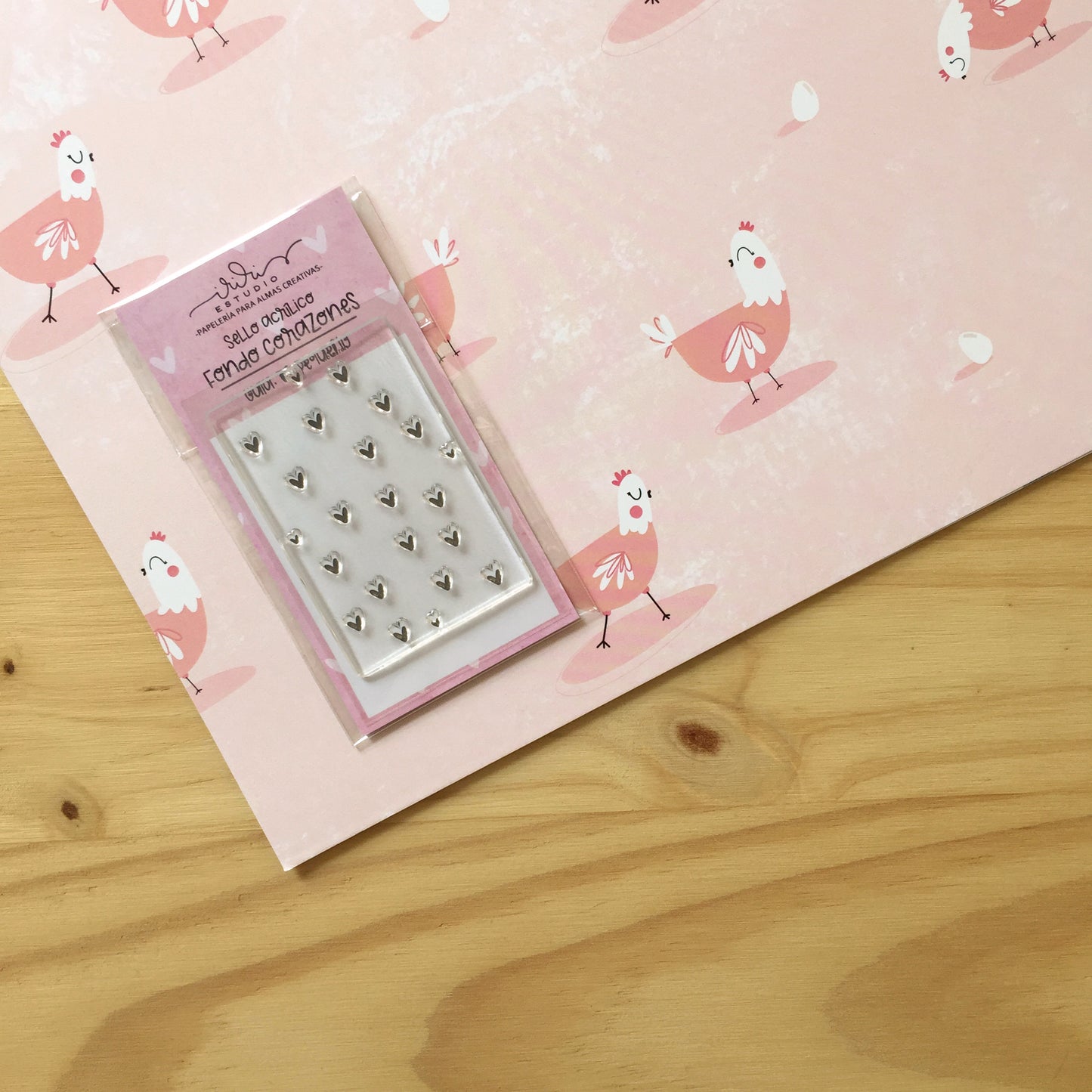 SELLO FONDO CORAZONES (5X7) - TATITA - BÁSICOS SCRAPBOOKING