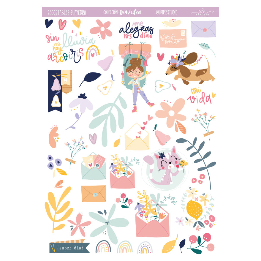 RECORTABLES GUAYEDRA -(NO SON DIE CUTS ) - REPO BAJO PEDIDO - SCRAPBOOKING