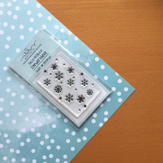 SELLO FONDO NIEVE (5X7) - VILLA TURRÓN - BÁSICOS SCRAPBOOKING