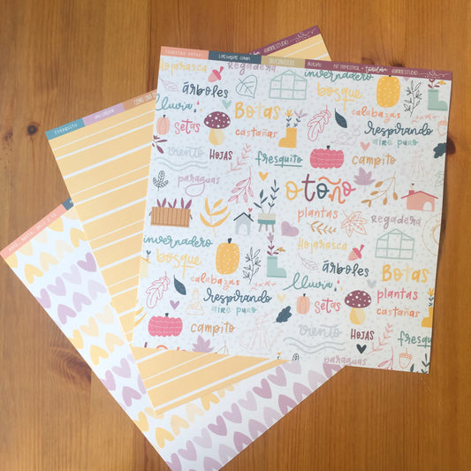 KIT 12 PAPELES TAMADABA - 12X12" 1 CARA - SCRAPBOOKING