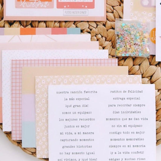 PAPELES CASSETTE  - EXTRA DEL KIT METÁLICA MAYO 2024 - EXCLUSIVO SUSCRIPTORAS - SCRAPBOOKING