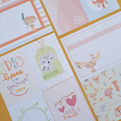 PACK 58 TARJETAS PEQUEÑO TIPI - SCRAPBOOKING