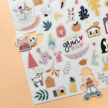 DIE CUTS UN GRAN AÑO - COL IMPERDIBLES - SCRAPBOOKING